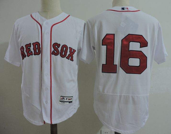 Men Boston Red Sox #16 Andrew Benintendi White Elite MLB Jerseys